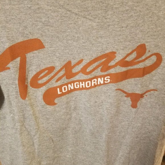 Texas Longhorns Shirt SMALL Gray Hook Em Horns B3 - Picture 2 of 4